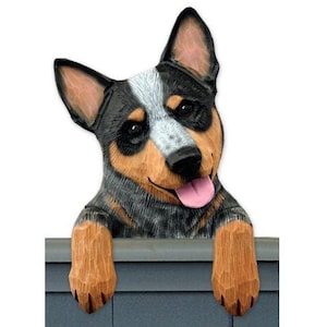 Australian Cattle Dog Resin Door Topper, Computer Topper, or Shelf Sitter- Multiple Colors Available