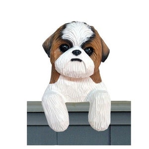 Shih Tzu Puppy Clip Resin Door Topper or Shelf Sitter