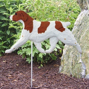 Brittany Spaniel Garden Stake - Multiple Colors Available