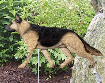 German Shepherd Garden Stake- Multiple Colors Available