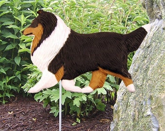 Shetland Sheepdog Garden Stake- Multiple Colors Available