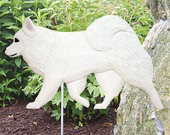 American Eskimo Dog Garden Stake