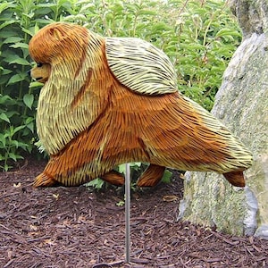 Pomeranian Garden Stake- Multiple Colors Available