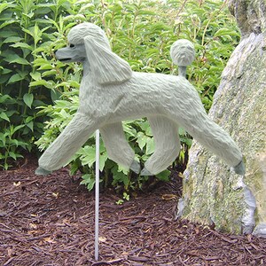 Poodle Garden Stake- Multiple Colors Availble