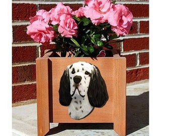 English Setter Planter Box - Multiple Colors Available