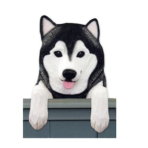 Alaskan Malamute Resin Door Topper or Shelf Sitter - Multiple Colors Available