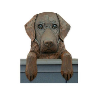 Flat Coated Retriever Door Topper, Computer Topper, or Shelf Sitter - Multiple Colors Available