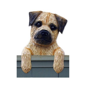 Border Terrier Resin Door Topper, Computer Topper, or Shelf Sitter - Multiple Colors Available