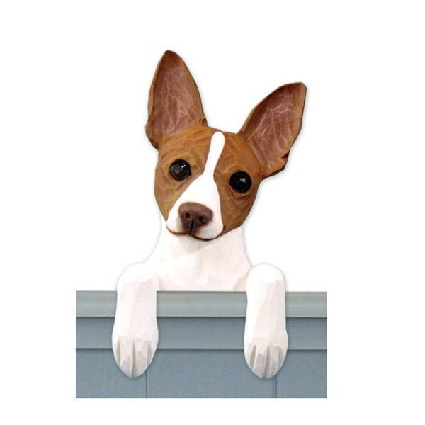 Rat Terrier Resin Door Topper, Computer Topper, or Shelf Sitter - Multiple Colors Available