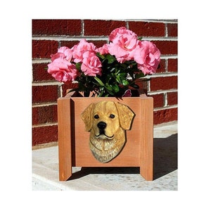 Golden Retriever Planter Box - Multiple Colors Available