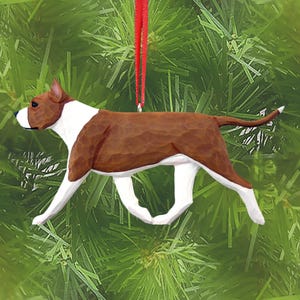 American Staffordshire Terrier DIG (Dog in Gait) Ornament