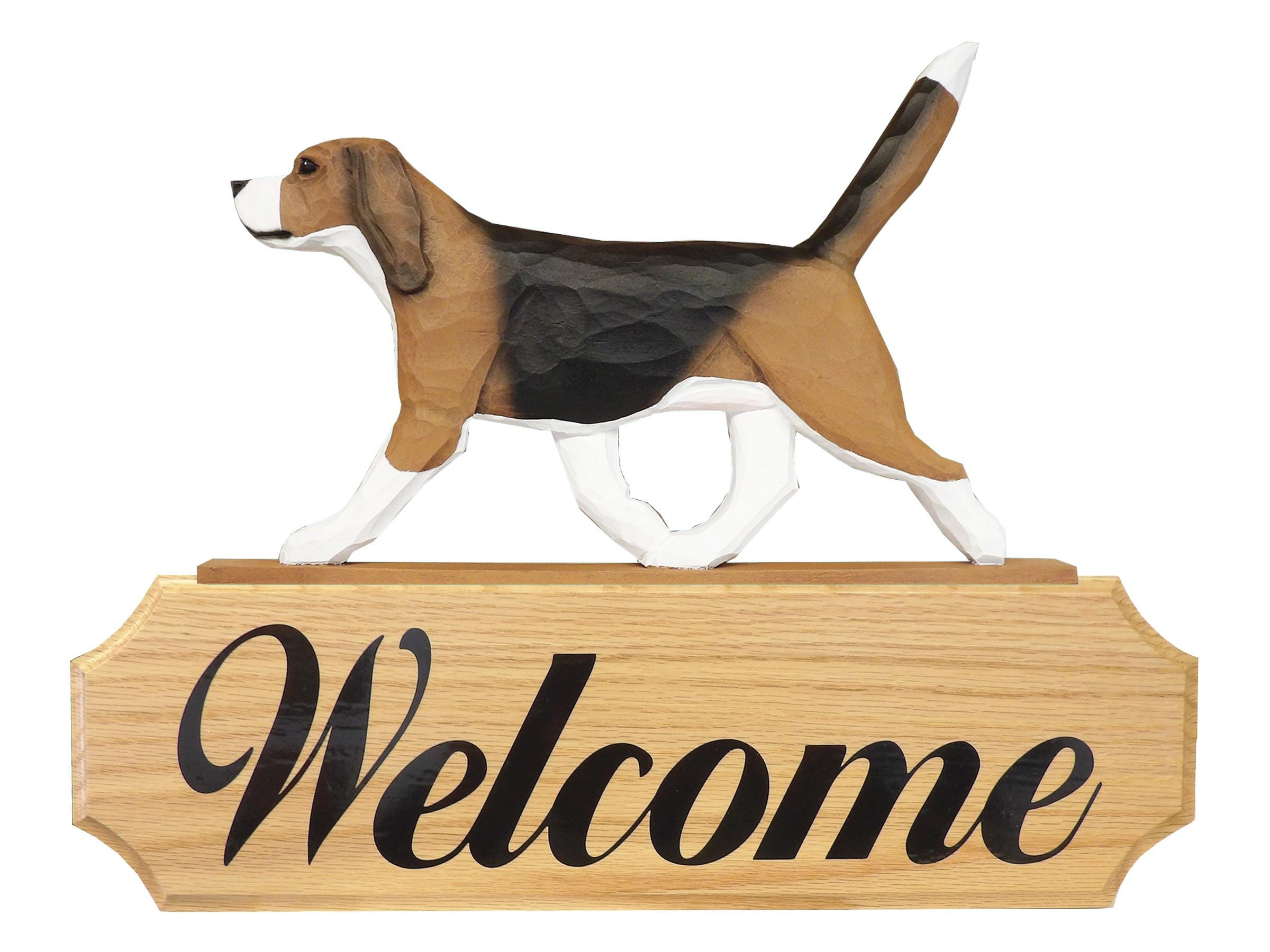 Beagle Welcome Sign - Multiple Colors Available - Etsy