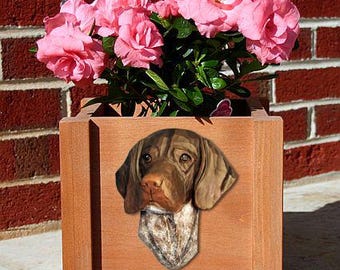 German Shorthaired Pointer Planter Box - Multiple Colors Available