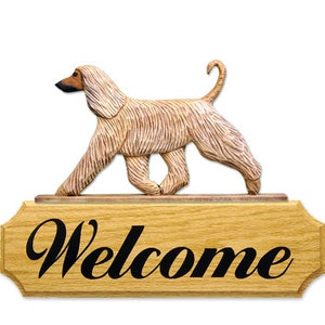 Afghan Hound  Welcome Sign  Multiple Colors Available