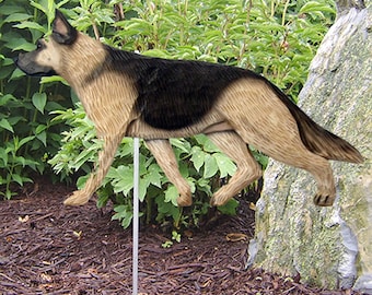 German Shepherd Garden Stake - Multiple Colors Available
