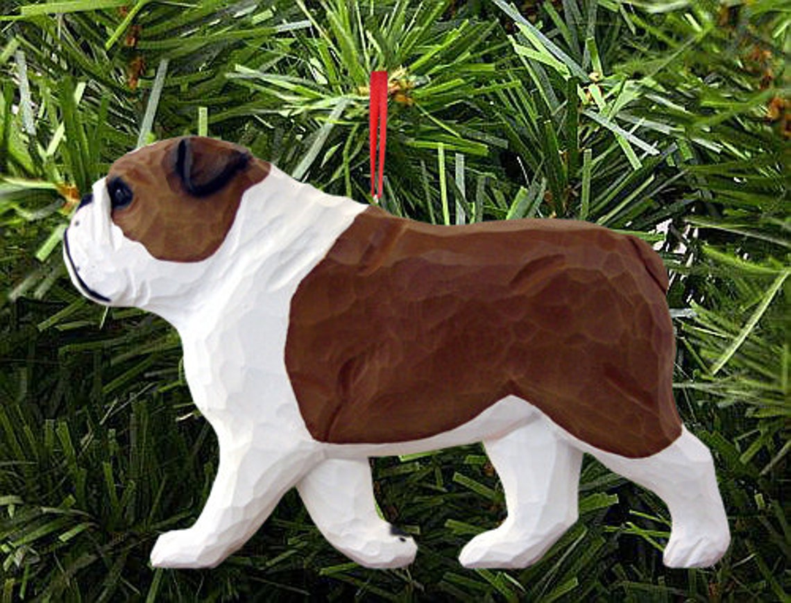English Bulldog Christmas Ornaments 