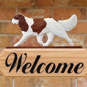 Cavalier King Charles Spaniel  Welcome Stake Sign - Multiple Colors Available