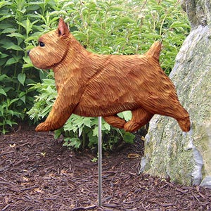 Norwich Terrier Garden Stake - Multiple Colors Available
