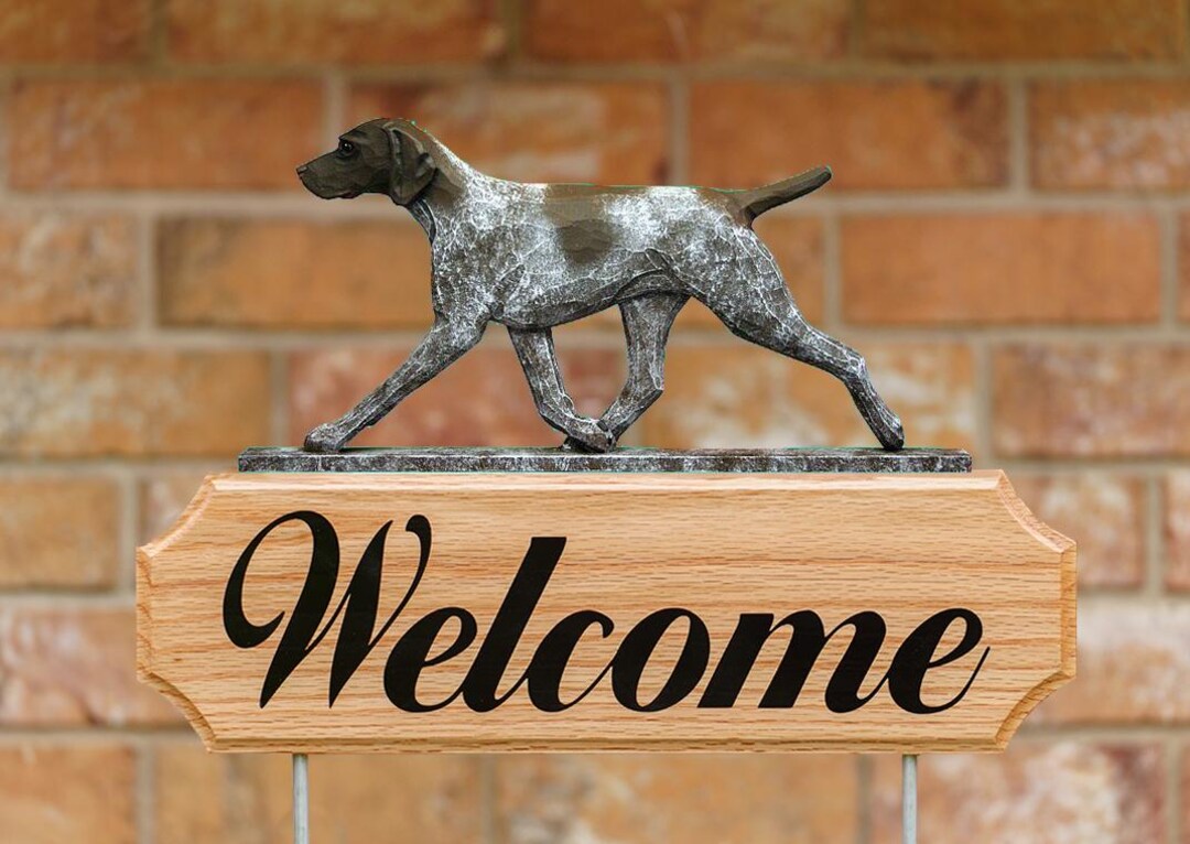 German Shorthaired Pointer Welcome Stake Sign - Multiple Colors ...