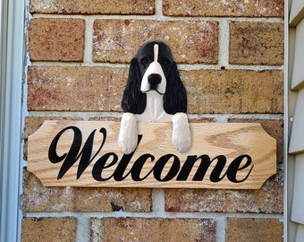 English Springer Spaniel Topper Wall Sign - Multiple Colors Available