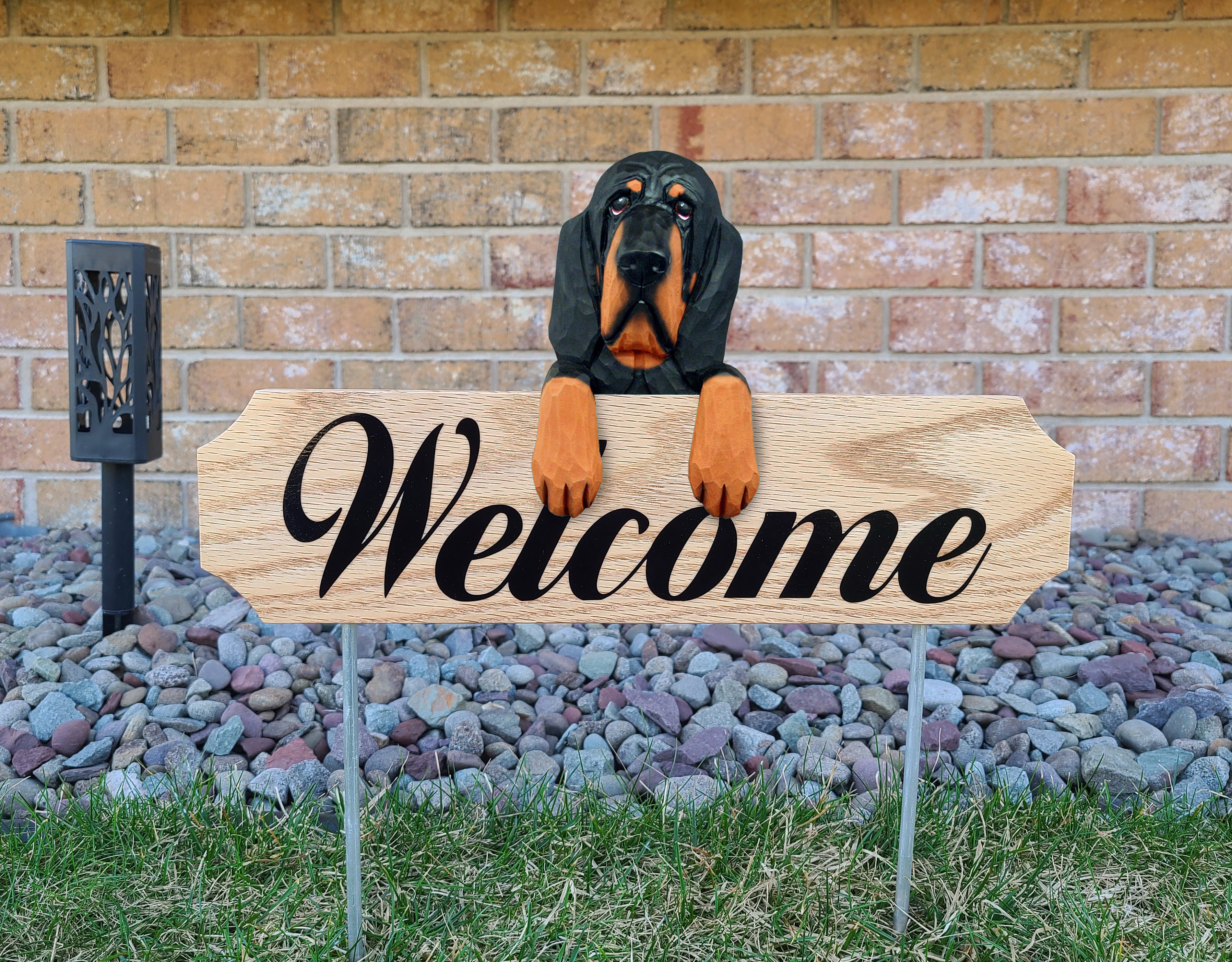 Bloodhound Topper Garden Sign - Etsy