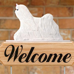 Maltese  Welcome Stake Sign
