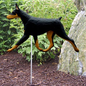 Doberman Garden Stake - Multiple Colors Available
