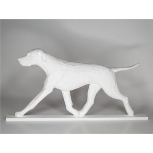 Adorno para pintar tú mismo DIG (Perro en movimiento) Pointer (sin pintar)