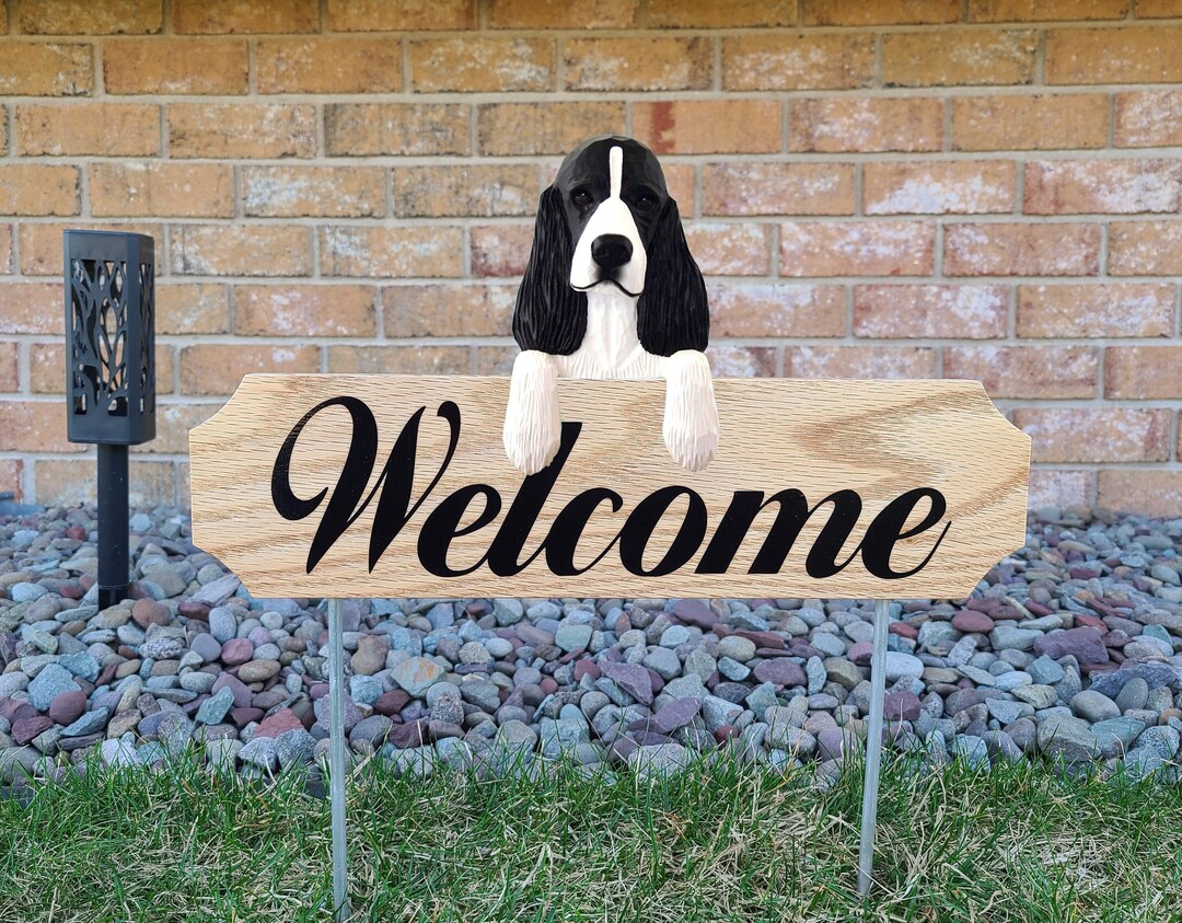 Springer Spaniel Sign Springer Spaniel Topper Garden Sign - Multiple Colors Available - Etsy