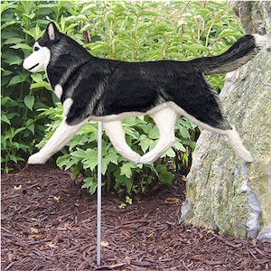 Estaca de jardín para husky siberiano (varios colores disponibles)