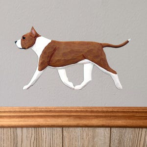 American Staffordshire Terrier DIG (Dog in Gait) Wall Art - Multiple  Colors Available