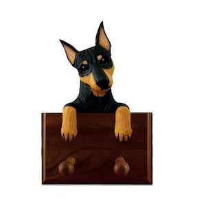 Miniature Pinscher Leash Holder - Multiple Colors Available