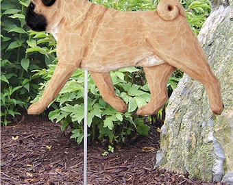 Pug Garden Stake - Multiple Colors Available