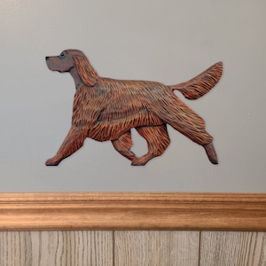 Irish Setter DIG Wall Sculpture