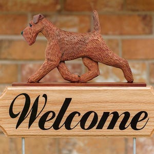 Irish Terrier  Welcome Stake Sign