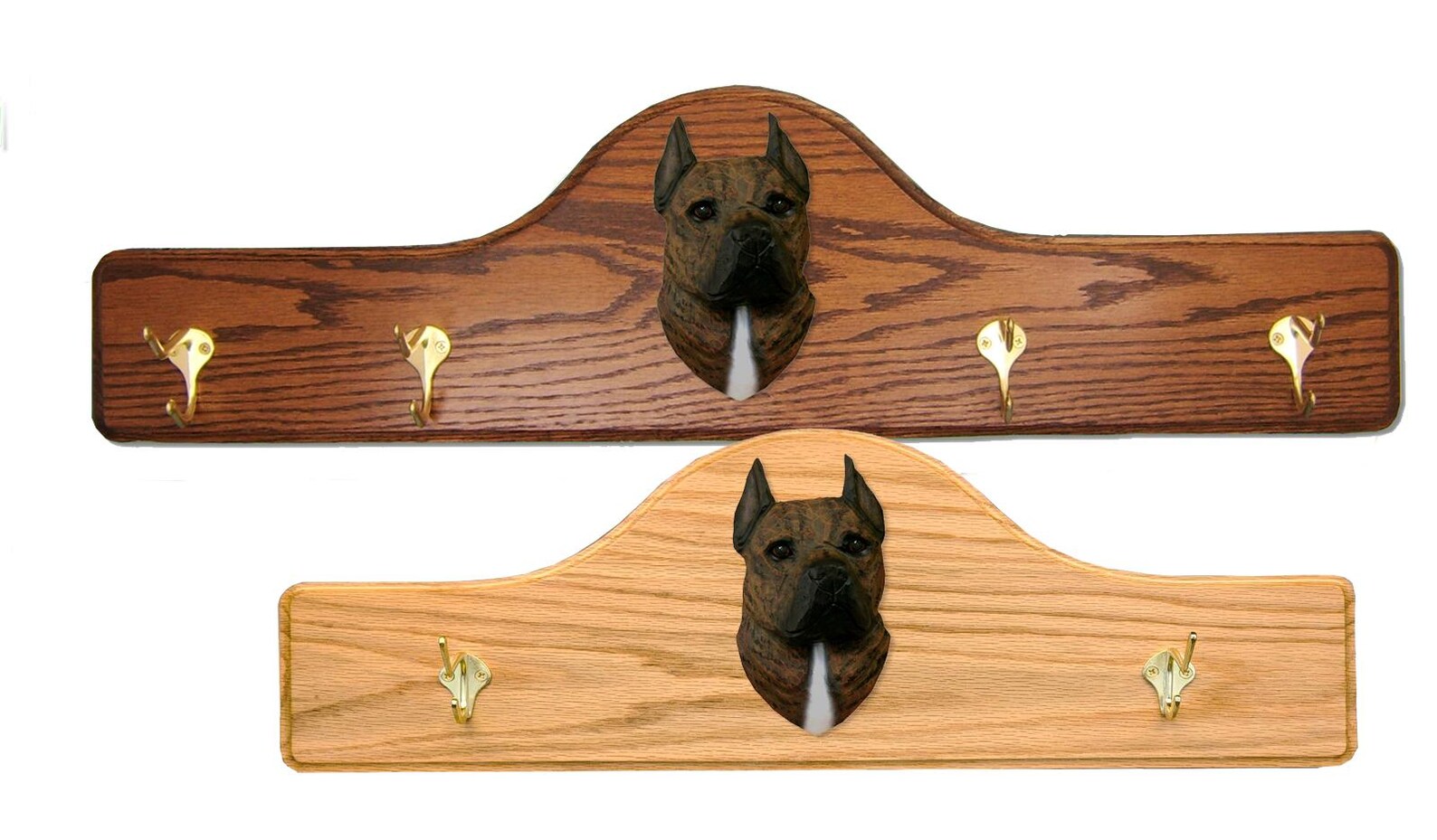 Photo inspiration: Fresh Look at American Staffordshire Terrier Coat Rack Solid Oak