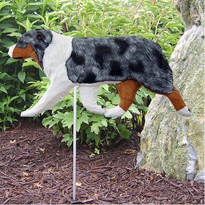 Australian Shepherd Garden Stake- Multiple Colors Available