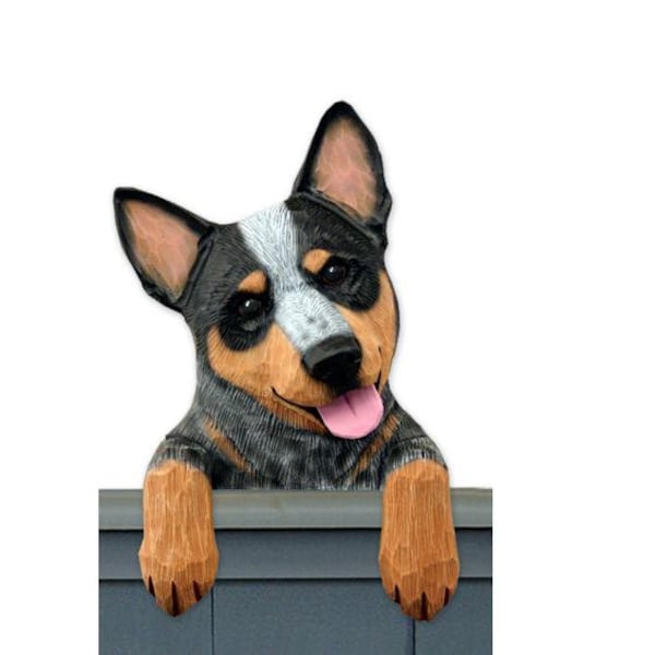 Australian Cattle Dog Resin Door Topper, Computer Topper, or Shelf Sitter- Multiple Colors Available