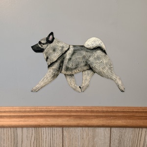 Norwegian Elkhound DIG Wall Sculpture