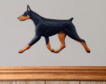 Doberman DIG (Dog in Gait) Wall Art - Multiple Colors Available