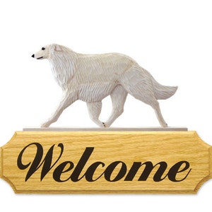 Panneau de bienvenue Barzoï