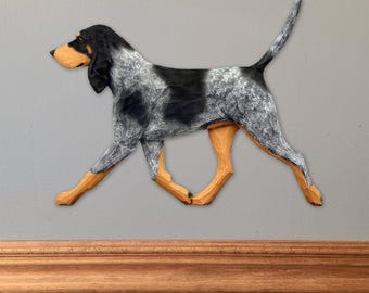 Arte de parede Bluetick Coonhound DIG (Cão em Marcha)
