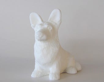 Cardigan Welsh Corgi (unpainted) Paint-It-Yourself Figurine
