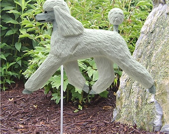 Poodle Garden Stake- Multiple Colors Availble
