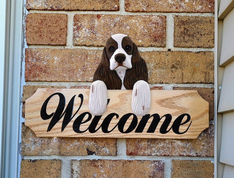 Cocker Spaniel Topper Wall Sign - Multiple Colors Available - Etsy