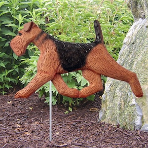 Airedale Terrier Garden Stake