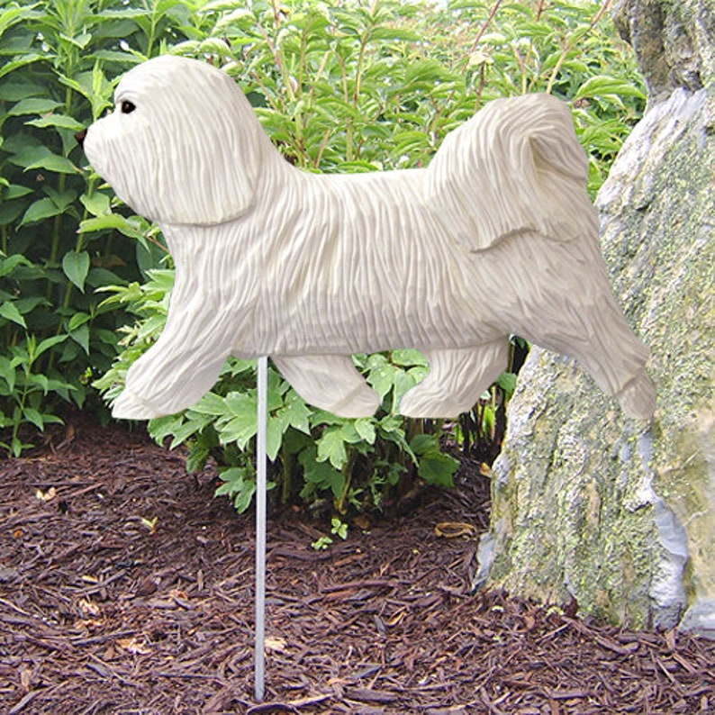Havanese Garden Stake Multiple Colors Available | Etsy
