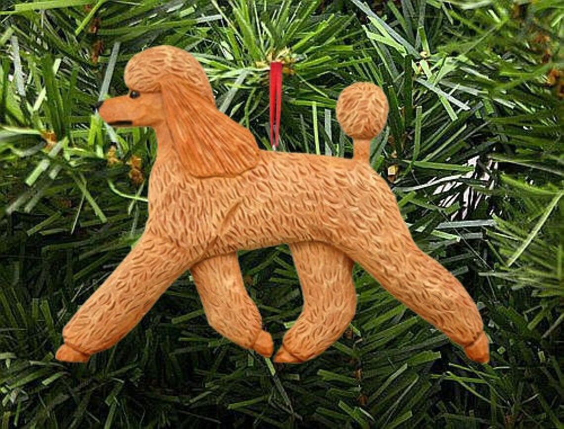 Poodle Christmas Ornament Multiple Colors Available Etsy Poodle Christmas Ornaments