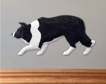 Border Collie DIG (Dog in Gait) Wall Art - Multiple Colors Available