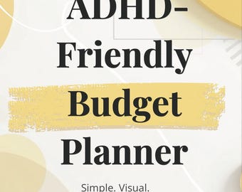 ADHD Budget Planner | Neurodivergent Friendly Finance Tracker (PDF Download)